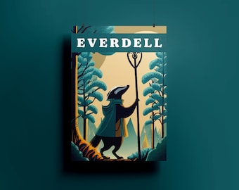 Art mural de jeu de société « Everdell » en téléchargement numérique instantané, affiche d'art imprimable pour joueur de société | Posters de jeux de société