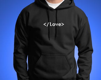 Sweat à capuche Love Developer - </love> ce sweat à capuche est parfait pour les amateurs de code, les passionnés de technologie ou les artisans de la paix - Sweat à capuche unisexe