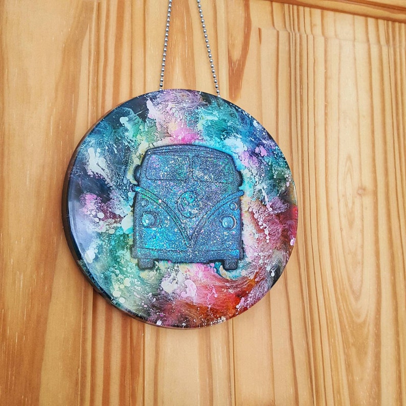 Campervan Wall Art Resin Ink Abstract Home Decor Vw Van
