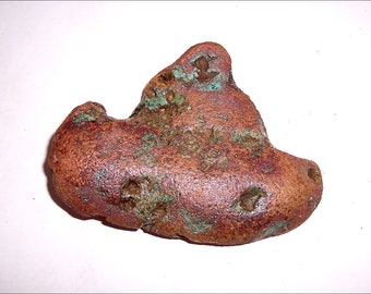 COLLECTIBLE 1 Lb. 1.4 Oz. Glacial Float Copper Nugget from Michigan - Ships Free! E635