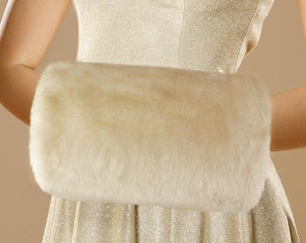 Faux Fur Muff - Bride and Bridesmaids Muff