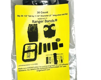 Heavy Duty Custom Rubber Bands Ranger  Bands® 30 Count Made from EPDM Rubber items like Clay Molds Ceramic & Pottery Supplies