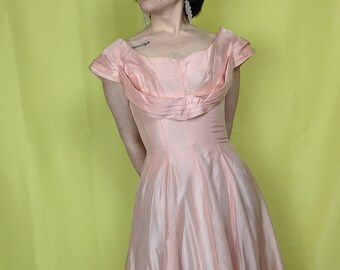 blush pink designer dress