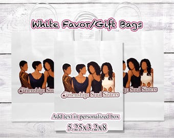 Waiting to Exhale Theme Favor Bags – Custom Kraft Party Bags for Birthdays, Bridal Events, and Sleepovers