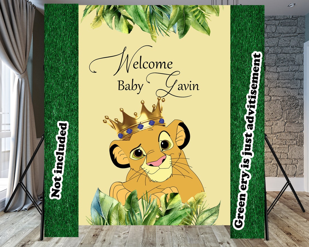 Simba Theme Backdrop/baby Shower Theme/baby Event/background Etsy