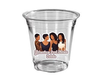 Custom Clear Plastic Cup, Personalized 8oz Cup, Party Favor Cup, Personalized Plastic Cup, Custom Design Cup