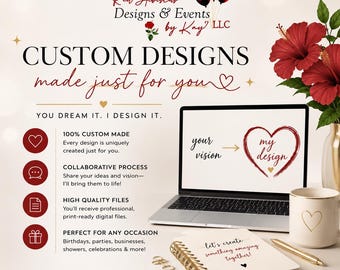 Custom Digital Design Service | Personalized Invitations, Flyers, Event Graphics & More