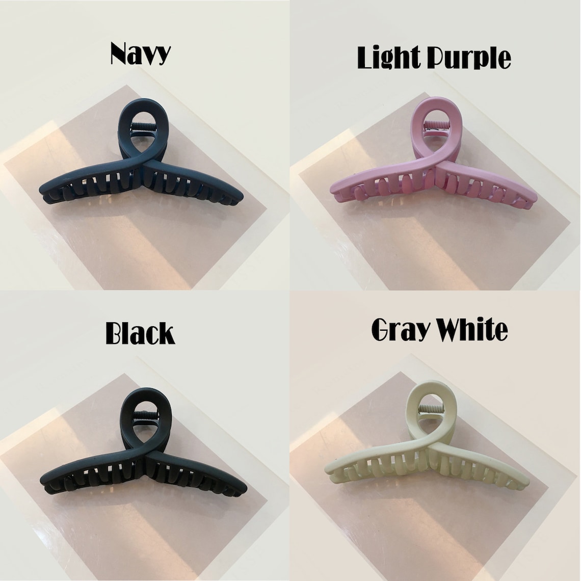 Matte hair clawsbig hair claw for thick hairx large french Etsy