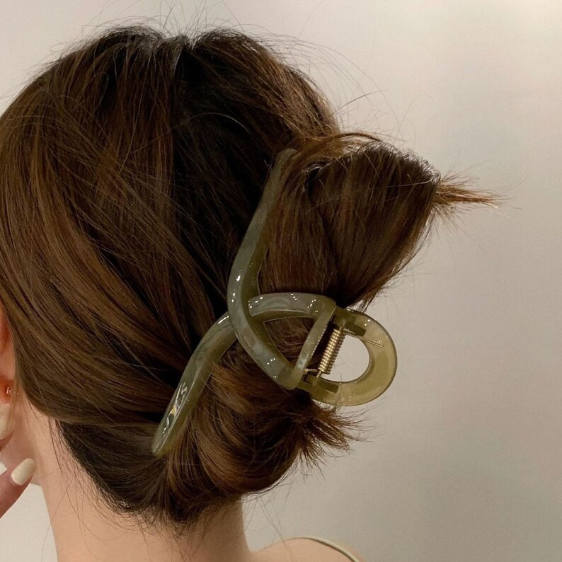 13CM Jelly Hair Clawsbig Hair Claw Thick Hair Etsy