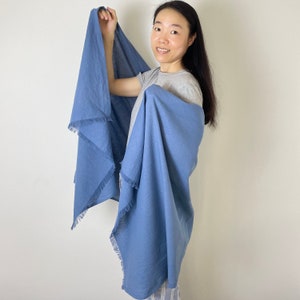 Softened Linen Scarf, Custom Linen Shawl,Linen Wrap,Natural Lightweight Linen,Gift for Her