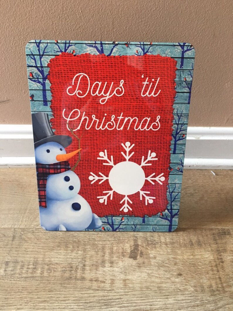 Days til Christmas Snowman Countdown