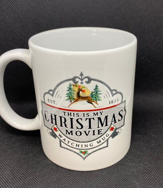 Christmas Movie Watching Mug Etsy