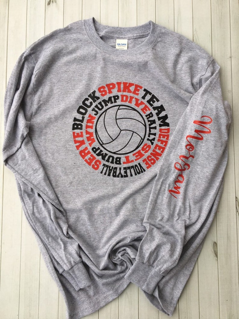 Personalized volleyball tee Etsy