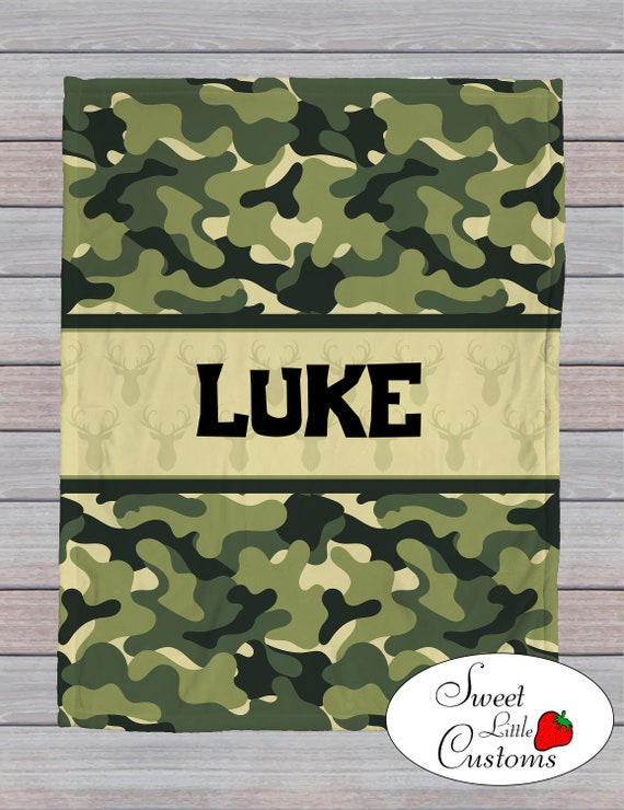 Army Camo Personalized Blanket Etsy