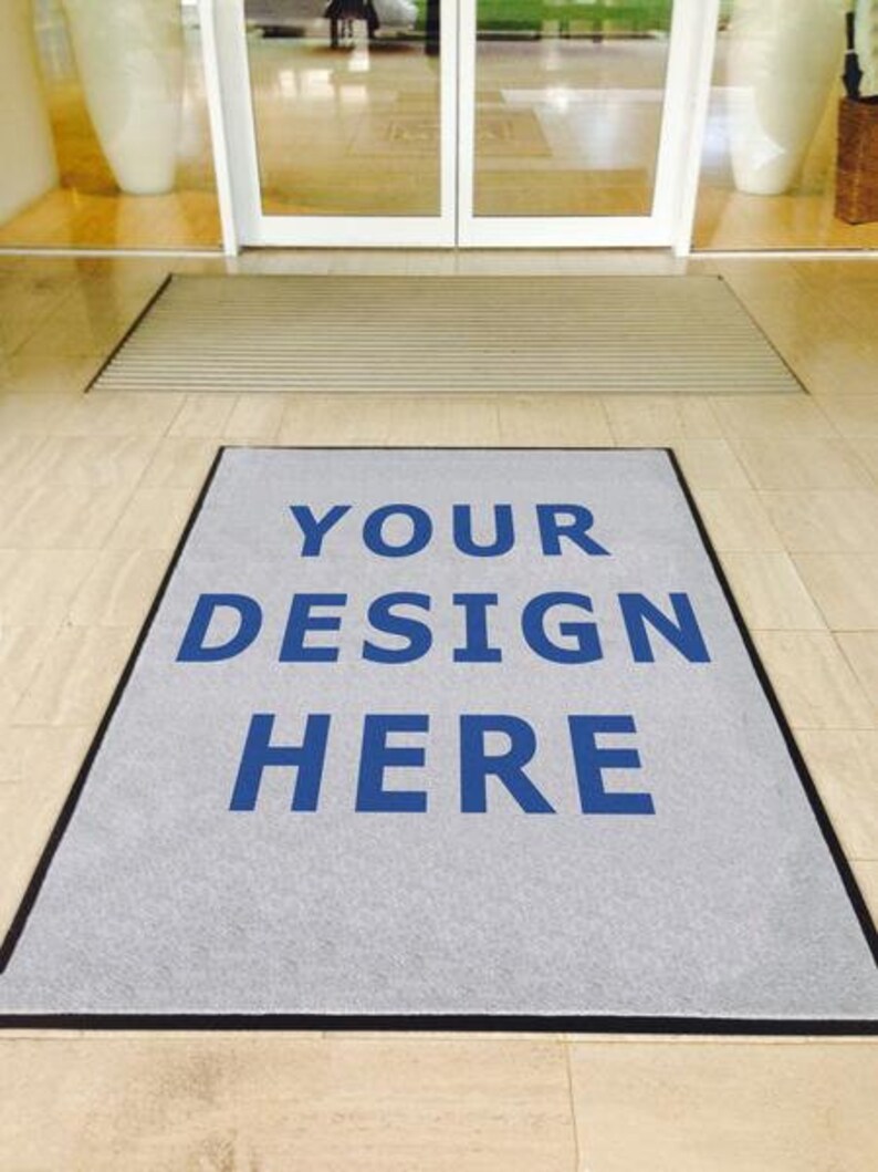Custom Doormat Design Your Own You Provide Artwork Etsy
