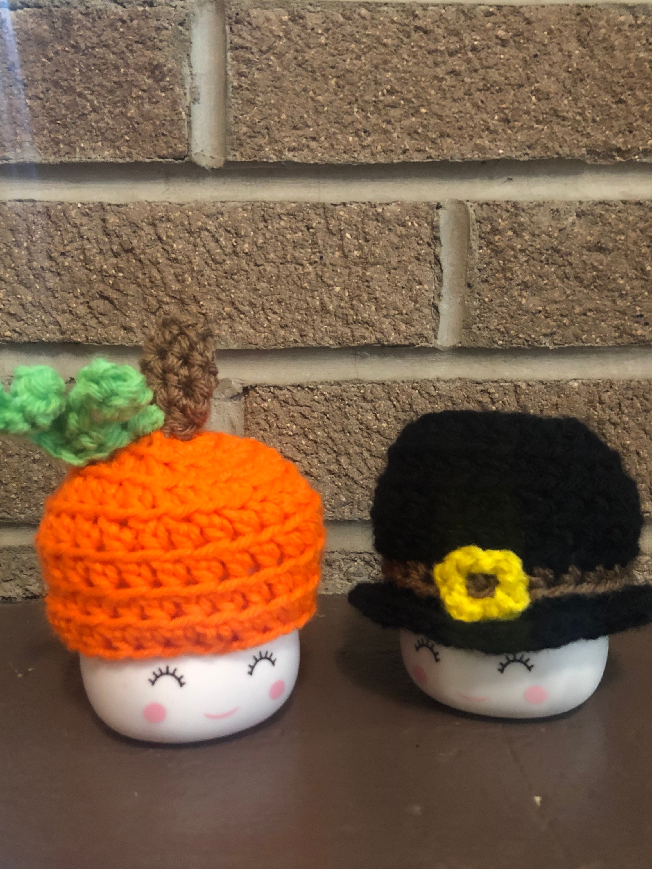 One Pair of Marshmallow Cup Hats Thanksgiving Halloween Etsy