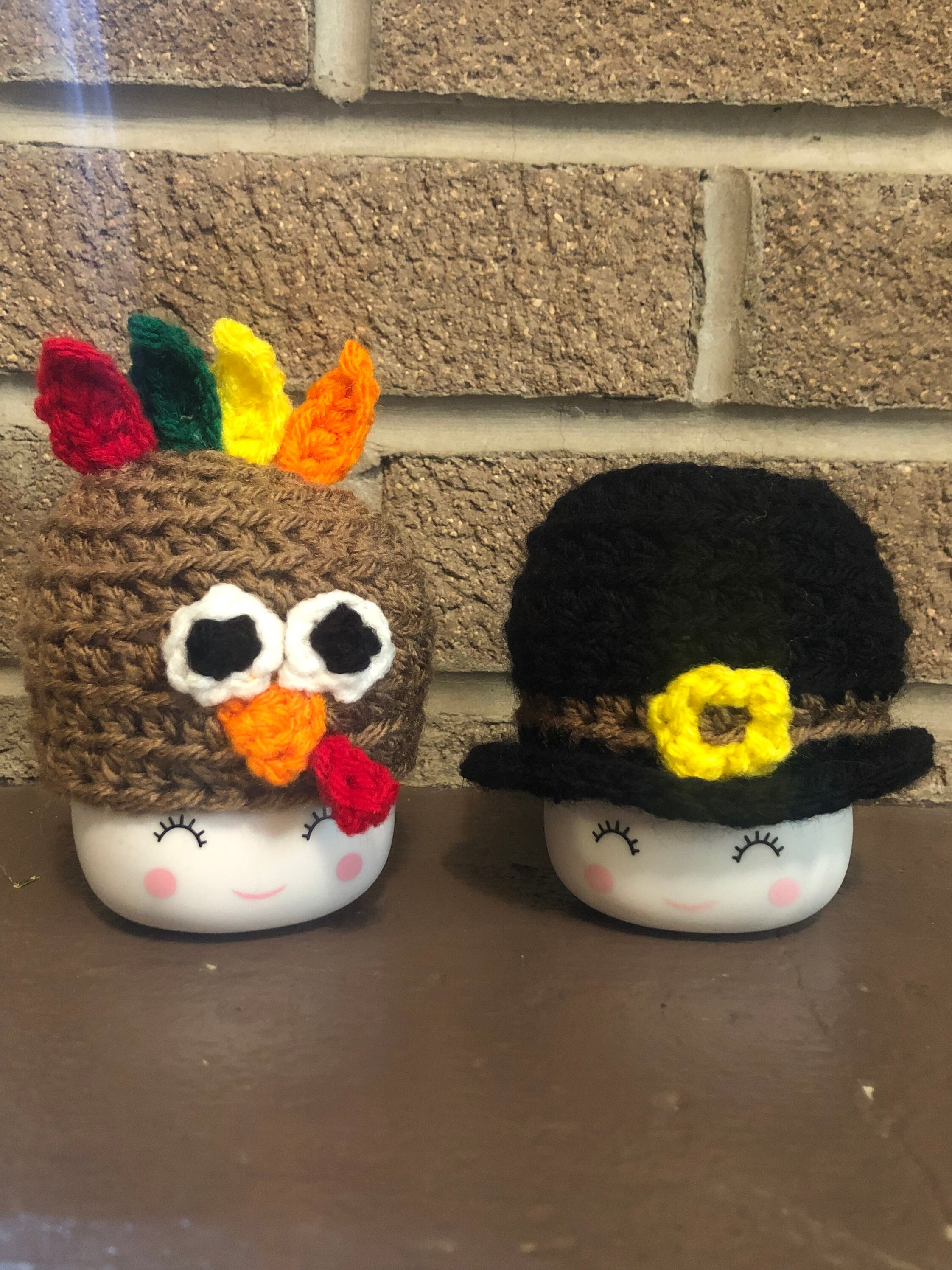 One Pair of Marshmallow Cup Hats Thanksgiving Halloween Etsy