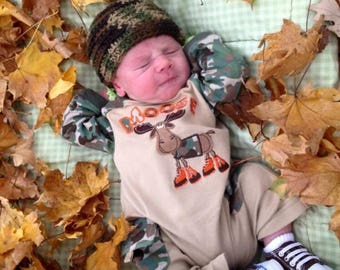 Camo Crochet Hat