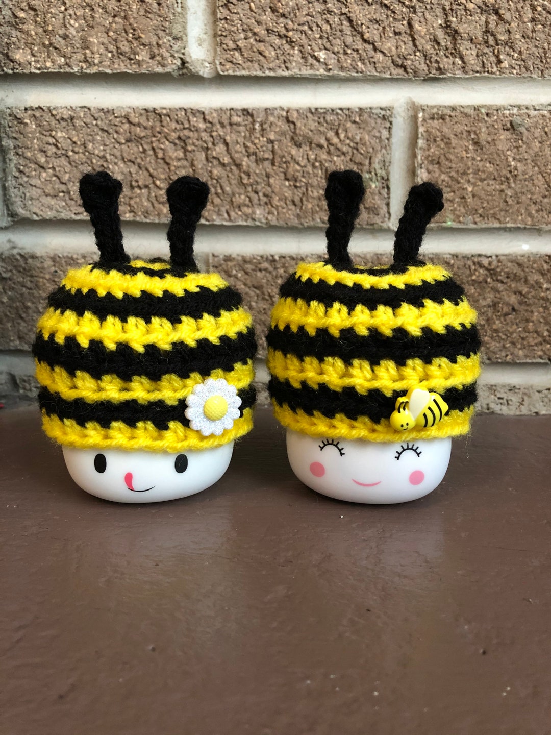 Pair of Bee Marshmallow Cup Hats Etsy