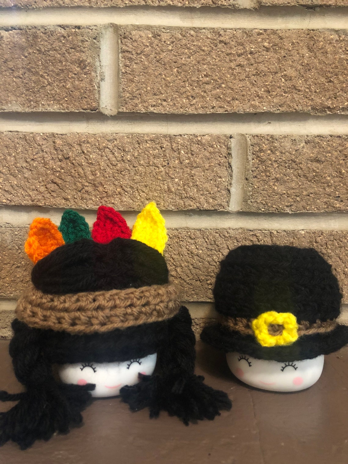 One Pair of Marshmallow Cup Hats Thanksgiving Halloween Etsy