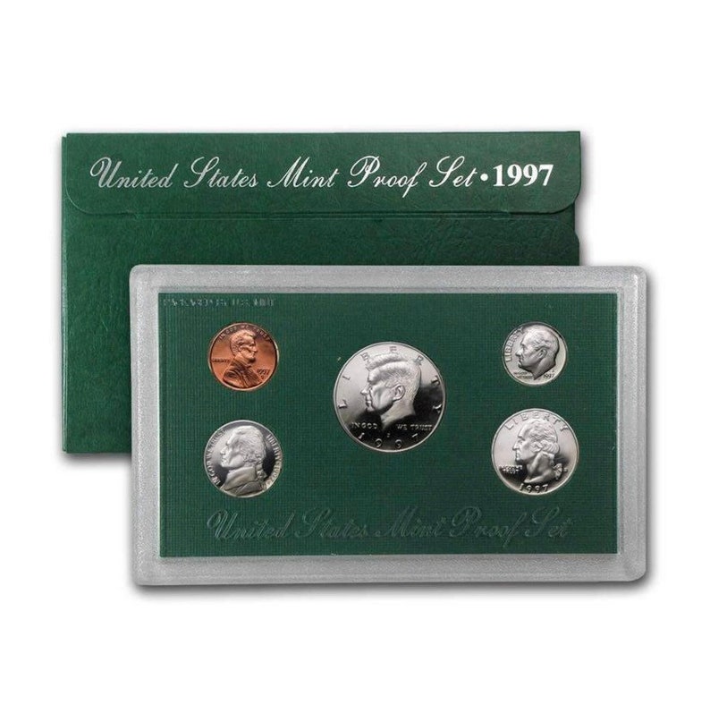 Proof Set with all of the Original Mint Packaging 1997 U.S