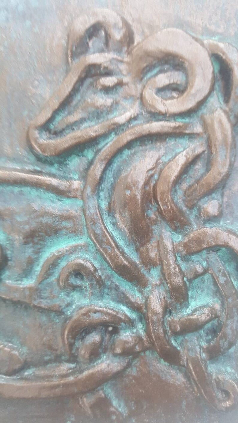 Fire sign Celtic knot Ram Astrological signs gift Aries Zodiac wall art Astrology wall art unique Horoscope ceramic plaque