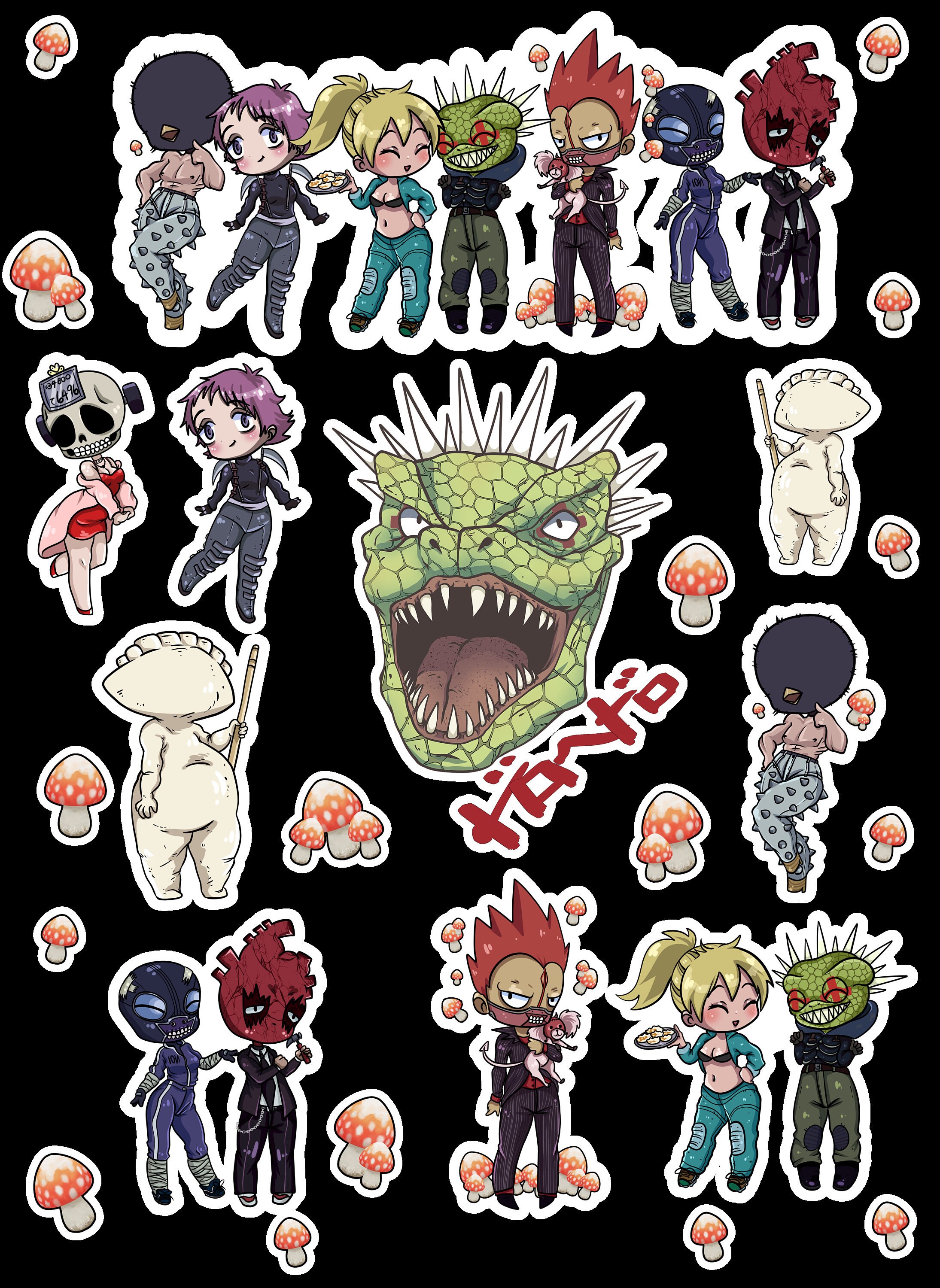 Dorohedoro Sticker Sheet Etsy