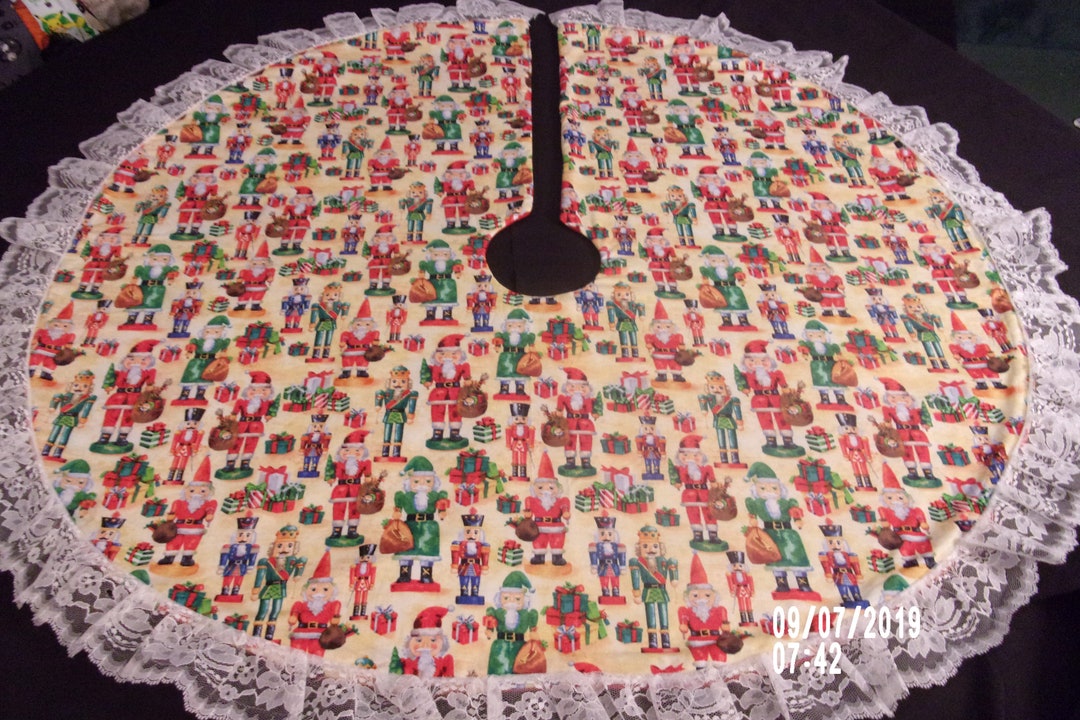 Large Stain Resistant Darling Nutcracker Christmas Tree Skirt Etsy