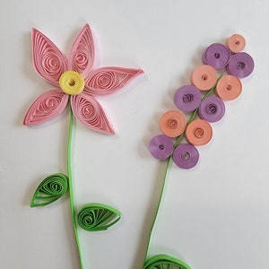 Flower and Butterfly Greeting Card Handmade, Paper Quilling - Etsy