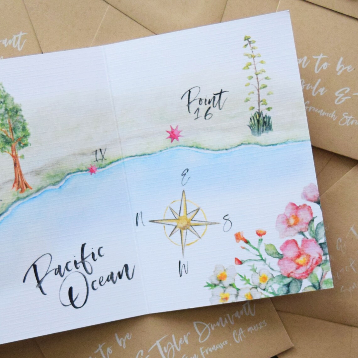 Custom Watercolor Maps Wedding Map Watercolor Wedding Map | Etsy