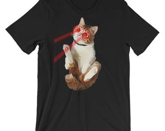 Laser Eyes Space Cat - Etsy