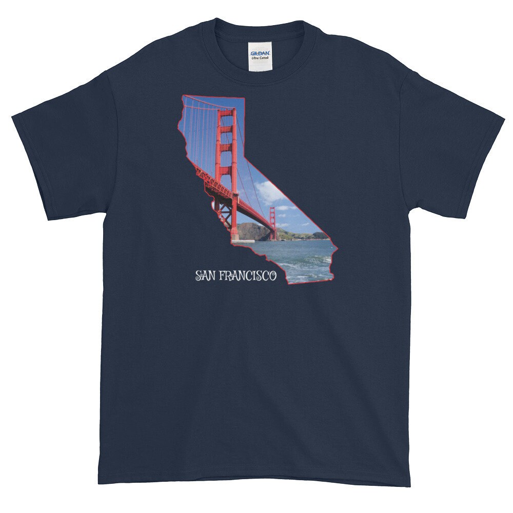 Golden Gate Bridge San Francisco California Souvenir T-shirt | Etsy UK