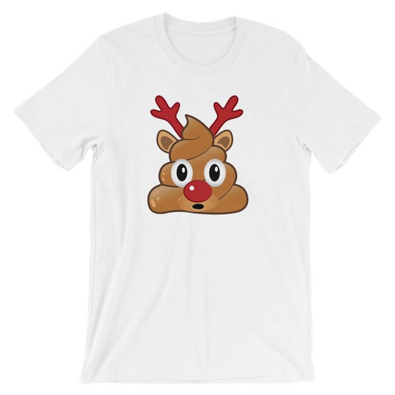 Reindeer Emoji Christmas Short-Sleeve Unisex T-Shirt