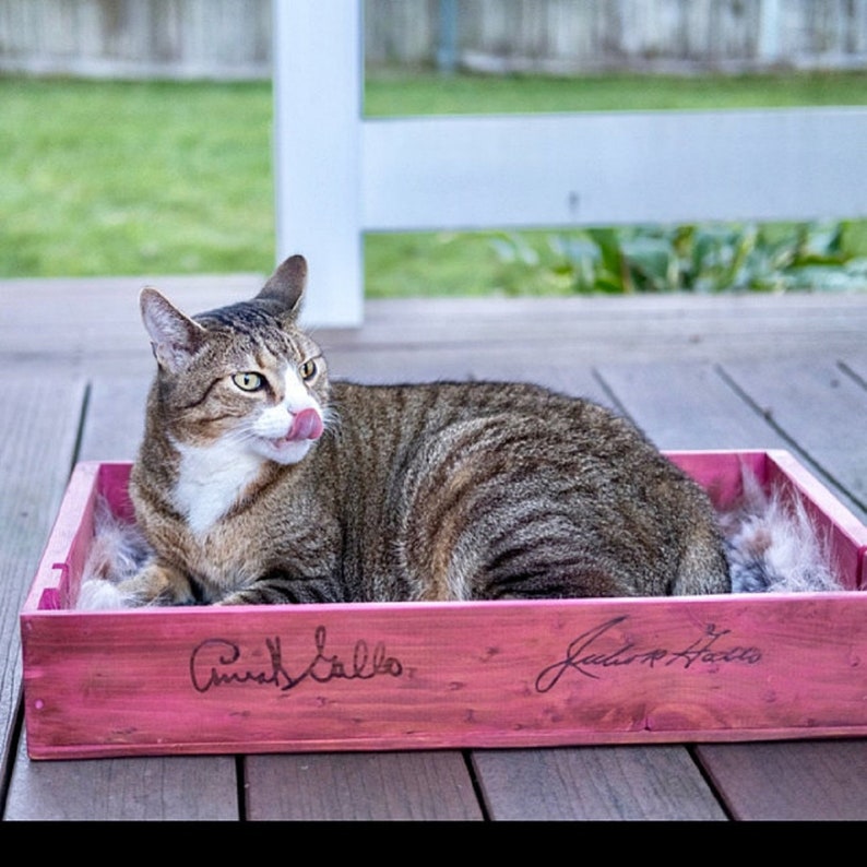 Horizontal Cat Scratcher made with Reclaimed Wood Shabby Etsy