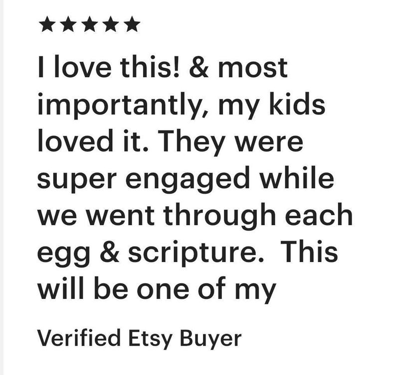Resurrection Easter Egg Set Countdown Activity Religious Easter ...