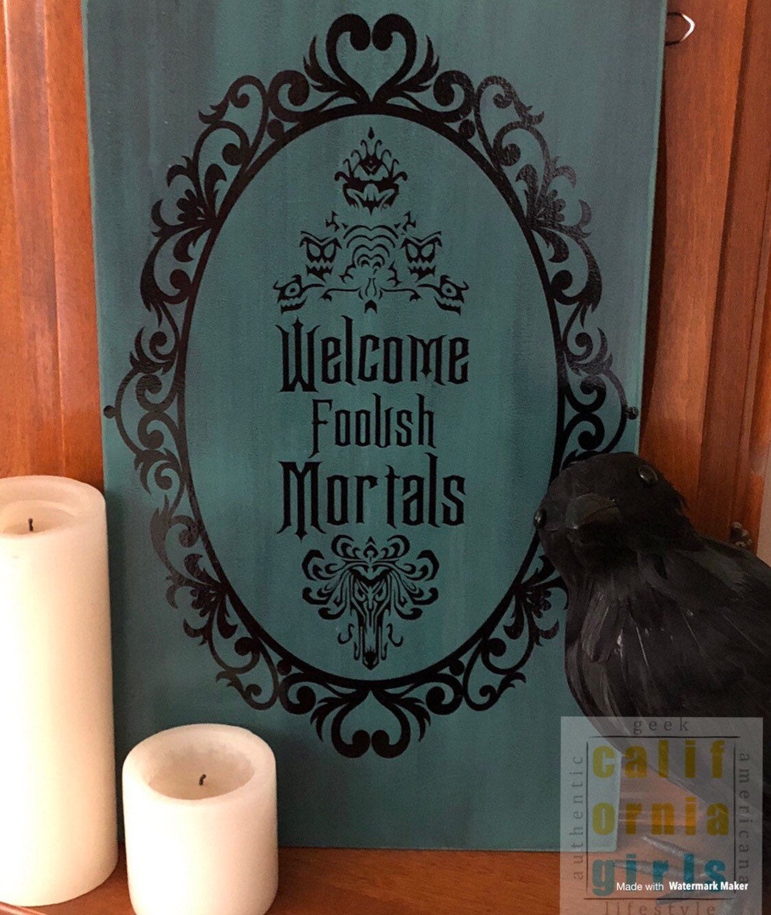 Haunted Mansion welcome Sign. - Etsy
