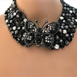 Appartement A Louer Paris Statement Necklace Large Glass Etsy