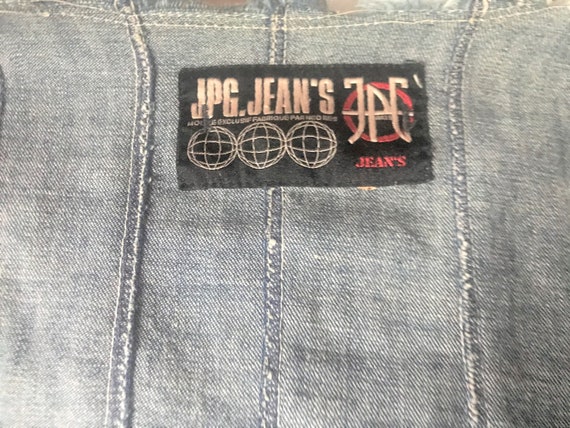 ジャンポールゴルチエ 90年代トレンドのフリンジ付きデニムジャケット  