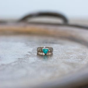 Kingman Turquoise Heart Ring