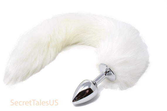 Tail Butt Plug / Fox Tail Butt Plug / White Tail Butt Plug / Furry Tail  Butt Plug / Tail Buttplug / Many Colors Available / MATURE 