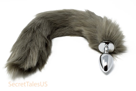 Tail Butt Plug / Fox Tail Butt Plug / Rainbow Tail Butt Plug / Furry Tail  Butt Plug / Tail Buttplug / Many Colors Available / MATURE 