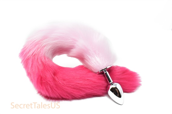 Tail Butt Plug / Fox Tail Butt Plug / Pink Tail Butt Plug / Rainbow Tail  Butt Plug / Furry Tail Butt Plug / Tail Buttplug / MATURE 