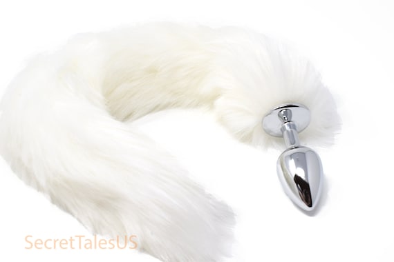Tail Butt Plug / Fox Tail Butt Plug / White Tail Butt Plug / Furry Tail  Butt Plug / Tail Buttplug / Many Colors Available / MATURE 