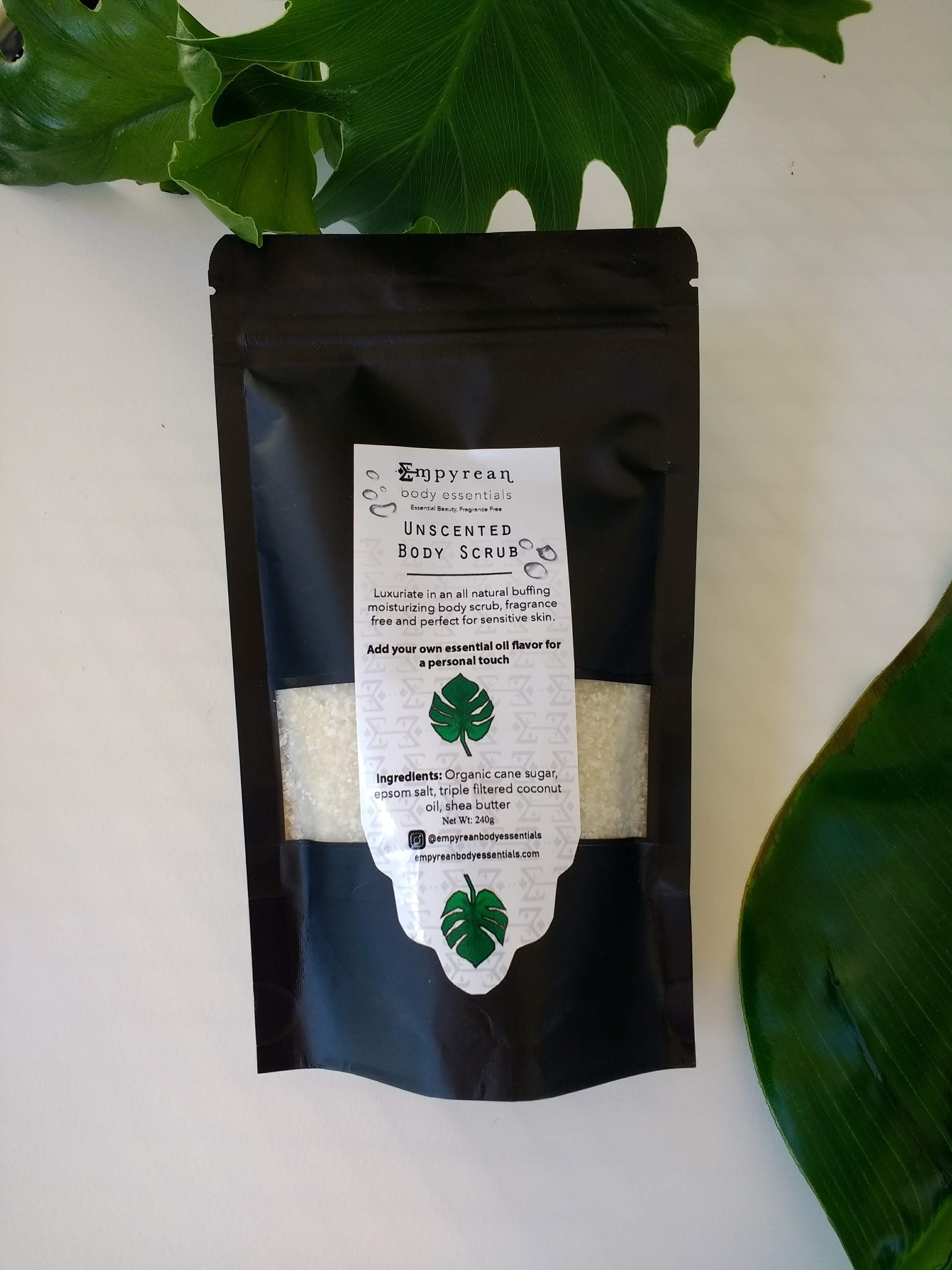 Fragrance Free Body Scrub Free Domestic Shipping Etsy