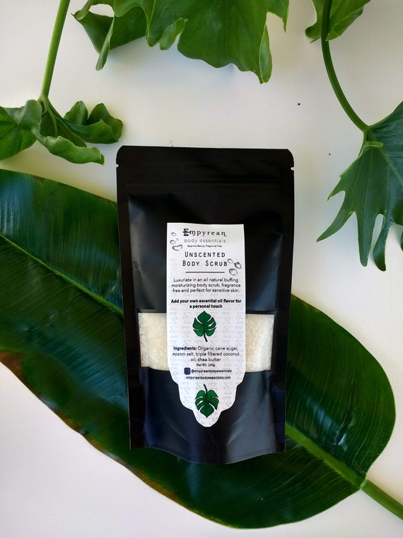 Fragrance Free Body Scrub Free Domestic Shipping Etsy