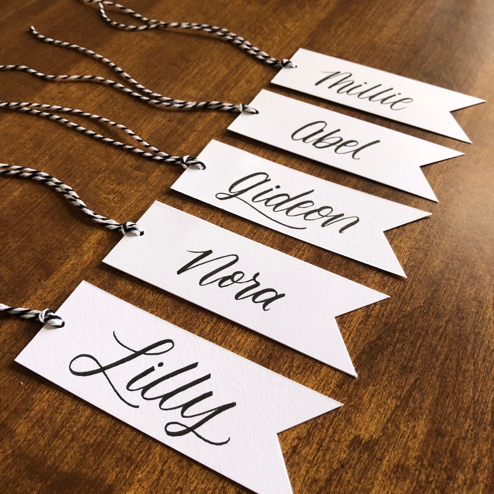 Custom hang tags with string personalized gift tags for etsy