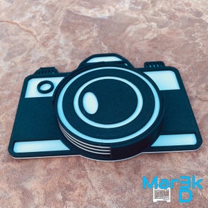 Camera Coaster Set | Fotografie | Home Decor | Camera Body | Lens Coaster | Fotograaf | 3D geprint