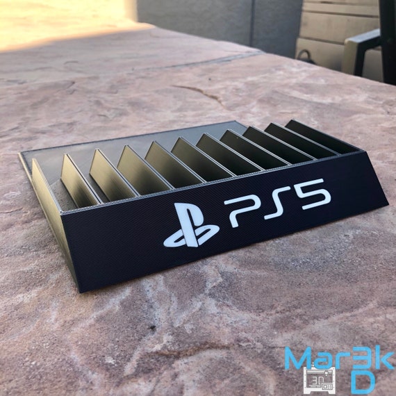 Support de boîtier de jeu PS4 PS5 Imprimé en 3D PlayStation® Support de jeu  Collectionneur de jeux Stand PS -  France