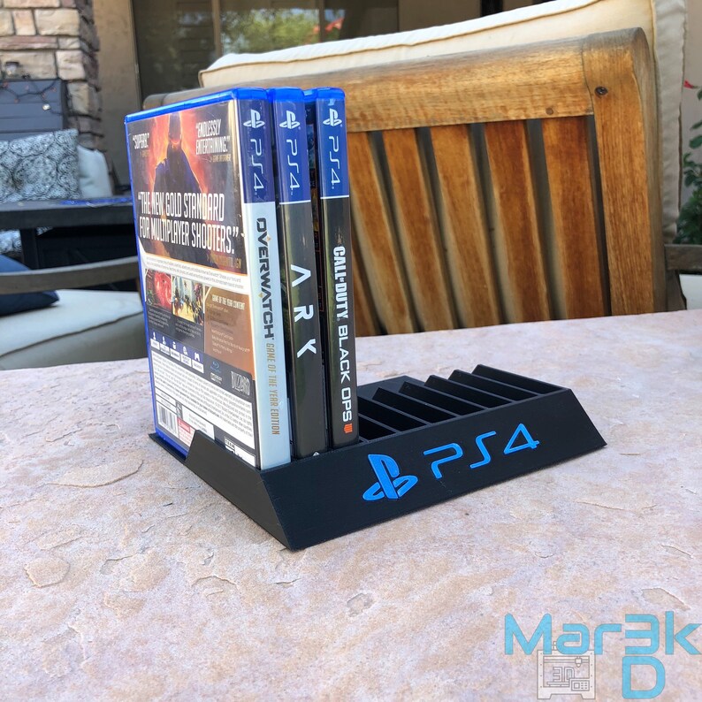 PS4 PS5 Game Case Stand 3D Printed Playstation Game | Etsy