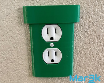 Mario Warp Pipe themed Outlet Cover | 3D Printed | Wall plate | Man Cave | Kids room | Game room | PETG